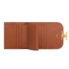 CELINE SMALL FLAP WALLET TRIOMPHE IN TRIOMPHE CANVAS WHITE-TAN - Image 5