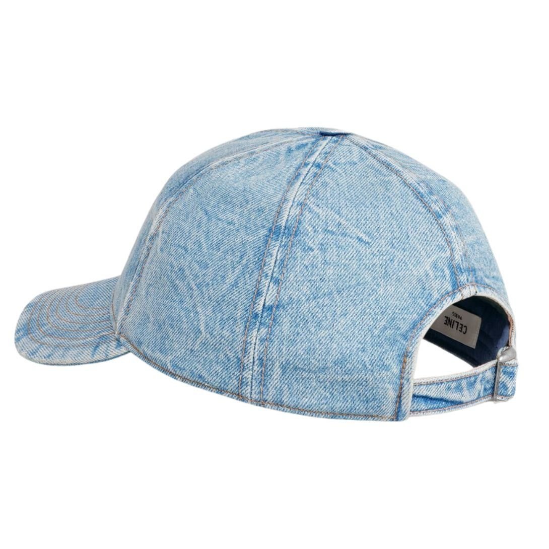 CELINE INITIAL BASEBALL CAP IN DENIM - Image 4