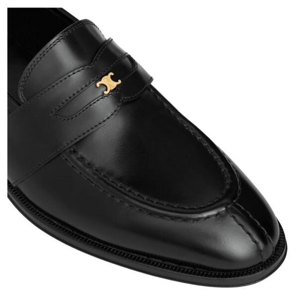 CELINE MALAQUAIS TRIOMPHE LOAFER IN POLISHED BULL BLACK - Image 6