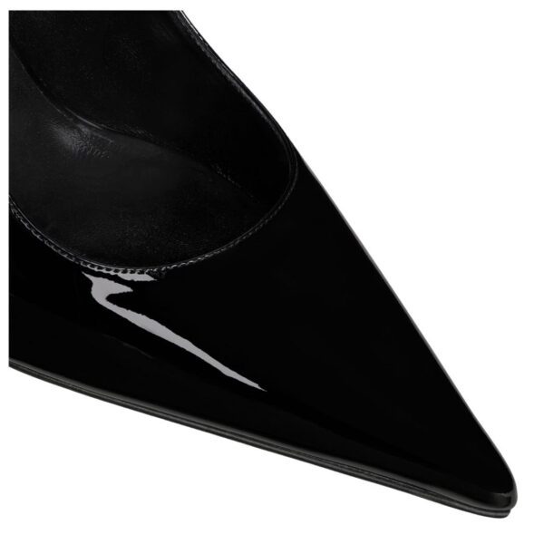 CELINE JUDY TRIOMPHE STILETTO PUMP IN PATENT CALFSKIN BLACK - Image 5