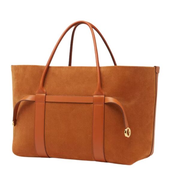 LORO PIANA LARGE GHIERA SHOPPER BON TON BROWN - Image 3