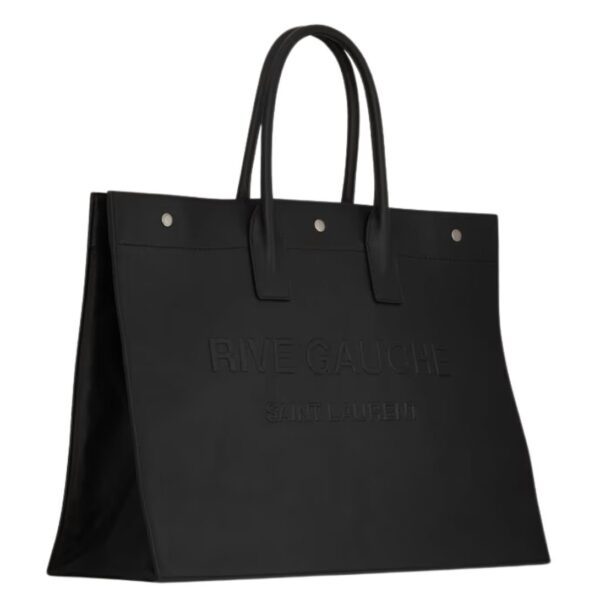 SAINT LAURENT RIVE GAUCHE LARGE TOTE BAG IN SMOOTH LEATHER - Image 4