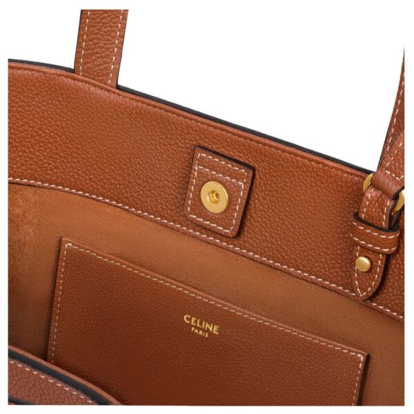CELINE MINI CABAS ANAIS CUIR TRIOMPHE IN GRAINED CALFSKIN TAN - Image 6