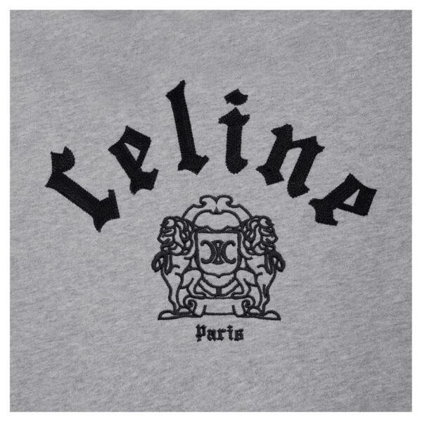CELINE LOOSE BLASON HOODIE IN COTTON FLEECE - Image 3