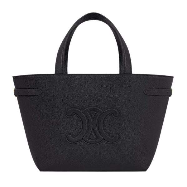 CELINE MINI CABAS ANAIS CUIR TRIOMPHE IN GRAINED CALFSKIN PALE BEIGE - Image 3