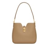 CELINE SMALL CAMILLE 16 SOFT BAG IN SMOOTH CALFSKIN SMOKED BROWN