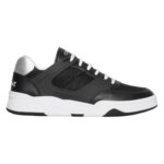 CELINE TRAINER CT 07 LOW LACE UP SNEAKER IN MESH CALFSKIN AND LAMINATED CALFSKIN