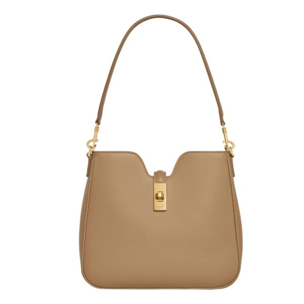 CELINE SMALL CAMILLE 16 SOFT BAG IN SMOOTH CALFSKIN RICE - Image 4