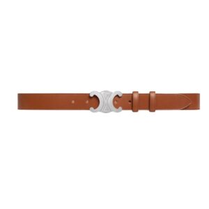 CELINE LARGE TRIOMPHE BELT IN VINTAGE CALFSKIN CAMEL