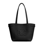 CELINE SMALL CABAS ANAÏS CUIR TRIOMPHE IN GRAINED CALFSKIN BLACK