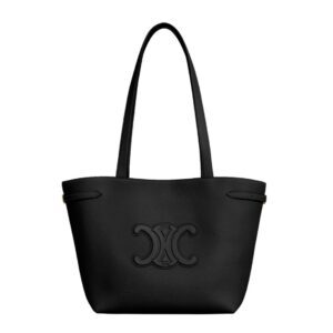 CELINE SMALL CABAS ANAÏS CUIR TRIOMPHE IN GRAINED CALFSKIN BLACK
