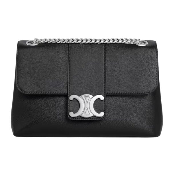 CELINE MEDIUM VICTOIRE BAG IN SUPPLE GRAINED CALFSKIN BROWN SEPIA - Image 4