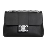 CELINE MEDIUM VICTOIRE BAG IN SUPPLE GRAINED CALFSKIN BLACK