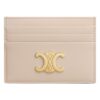 CELINE CARD HOLDER TRIOMPHE IN SHINY CALFSKIN SOFT PEACH - Image 4