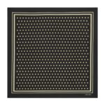 TOM FORD POLKA DOT SQUARE DESIGN POCKET SQUARE BLACK