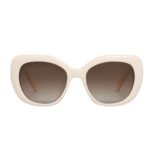 CELINE TRIOMPHE 06 SUNGLASSES IN ACETATE IVORY