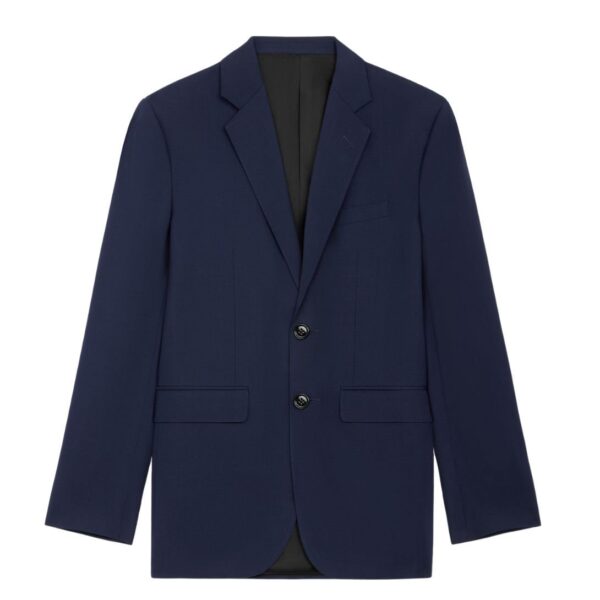 CELINE CLASSIC JACKET IN WOOL GABARDINE NAVY - Image 3