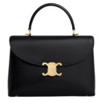 CELINE MEDIUM NINO BAG IN SMOOTH SATINATED CALFSKIN BLACK