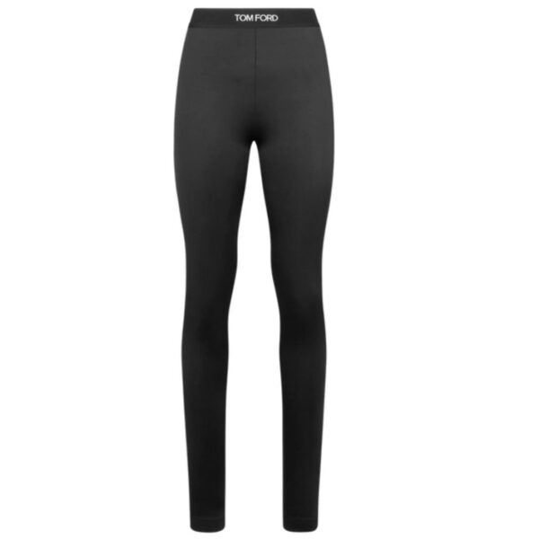 TOM FORD LUSTROUS JERSEY SIGNATURE LEGGINGS BLACK