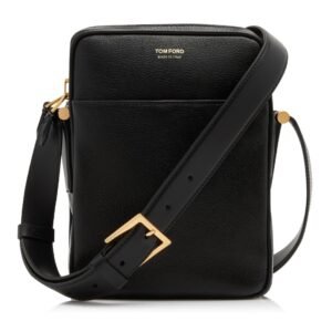 TOM FORD GRAIN LEATHER SMALL MESSENGER POUCH