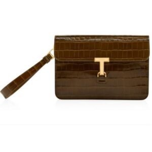 TOM FORD PRINTED CROC T PIN PORTFOLIO