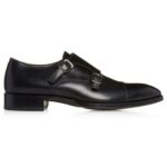 TOM FORD BURNISHED LEATHER ELKAN MONK STRAP