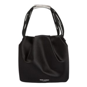 POCHON MINI TOP HANDLE BAG IN SATIN SILK