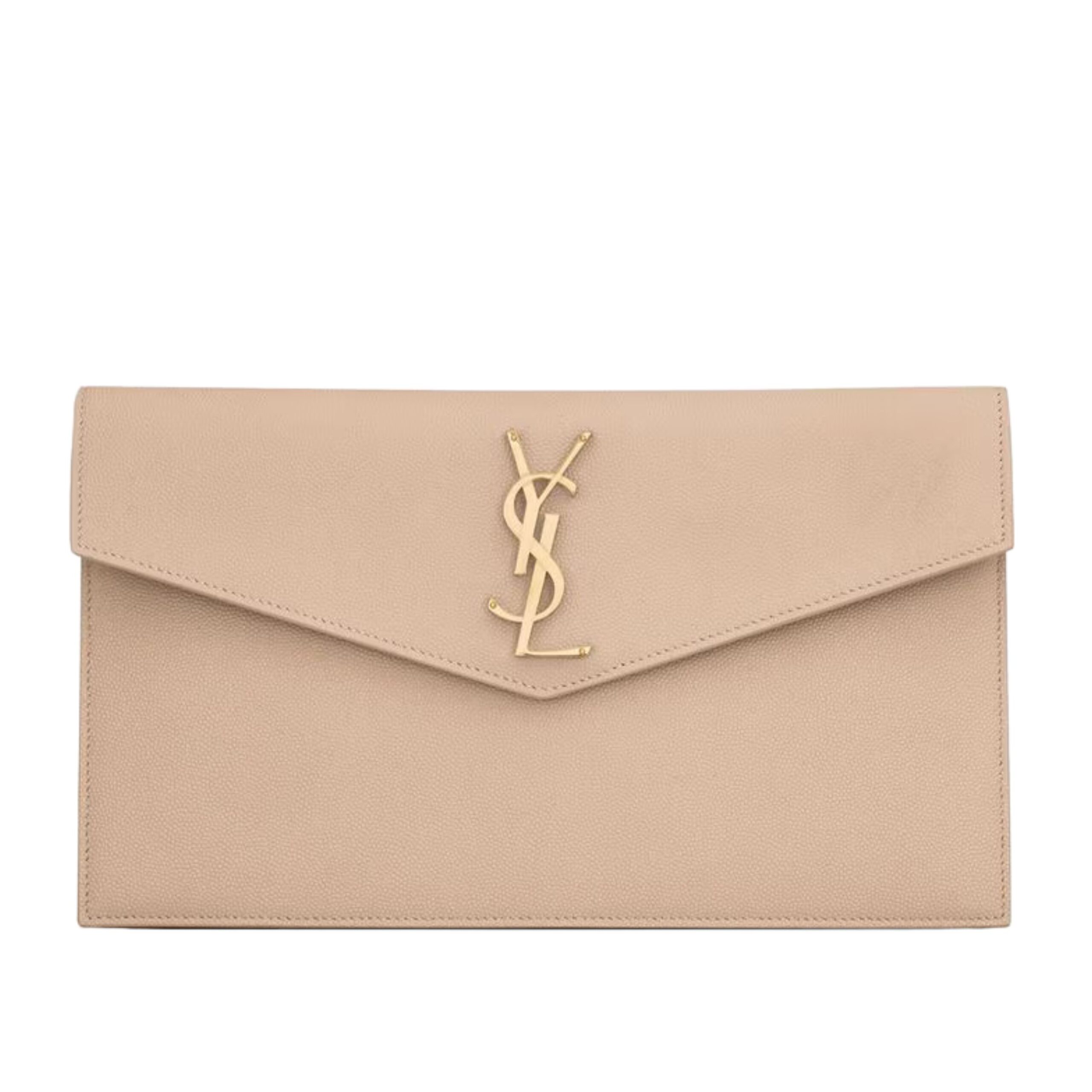 UPTOWN POUCH IN GRAIN DE POUDRE LEATHER