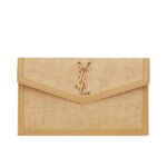 UPTOWN POUCH IN MICRO RAFFIA