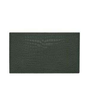 UPTOWN POUCH IN CROCODILE EMBOSSED SHINY LEATHER