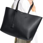 SHOPPING BAG EAST WEST TOTE IN SMOOTH LEATHER