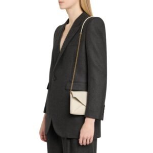 CASSANDRE SMALL YSL POUCH ON CHAIN IN CALFSKIN