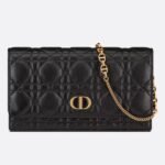 DIOR CARO POUCH WITH CHAIN