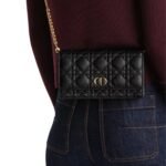 DIOR CARO POUCH WITH CHAIN