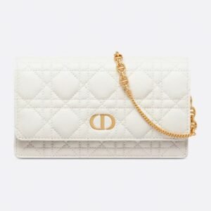 DIOR CARO POUCH WITH CHAIN