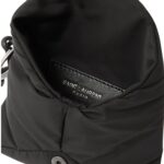 CASSANDRE LOGO APPLIQUED LEATHER TRIMMED QUILTED PADDED NYLON POUCH