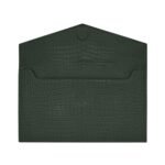 UPTOWN POUCH IN CROCODILE EMBOSSED SHINY LEATHER