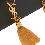 KATE MEDIUM TASSEL YSL WALLET ON CHAIN IN GRAINED LEATHER