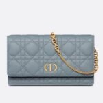 DIOR CARO POUCH WITH CHAIN
