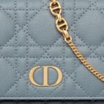 DIOR CARO POUCH WITH CHAIN