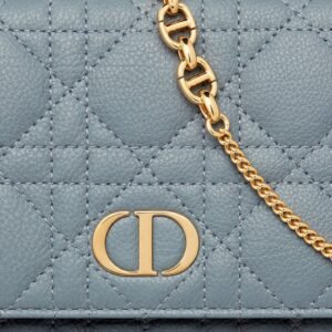 DIOR CARO POUCH WITH CHAIN