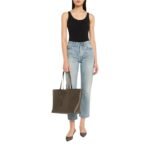 SHOPPING BAG EAST WEST TOTE IN SMOOTH LEATHER