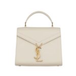 CASSANDRA MINI TOP HANDLE BAG IN GRAIN DE POUDRE EMBOSSED LEATHER
