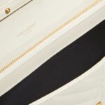 YSL MONOGRAM LARGE WALLET ON CHAIN IN GRAINED LEATHER