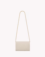 CLASSIC CASSANDRE CHAIN WALLET IN GRAIN DE POUDRE LEATHER