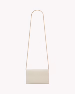 UPTOWN CHAIN WALLET IN GRAIN DE POUDRE EMBOSSED LEATHER