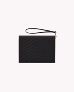 CASSANDRE MATELASSE FLAP POUCH IN GRAIN DE POUDRE LEATHER