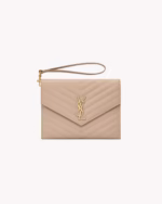 CASSANDRE MATELASSE FLAP POUCH IN GRAIN DE POUDRE LEATHER