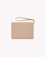 CASSANDRE MATELASSE FLAP POUCH IN GRAIN DE POUDRE LEATHER
