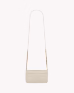 CASSANDRE PHONE HOLDER IN SHINY CROCODILE EMBOSSED LEATHER